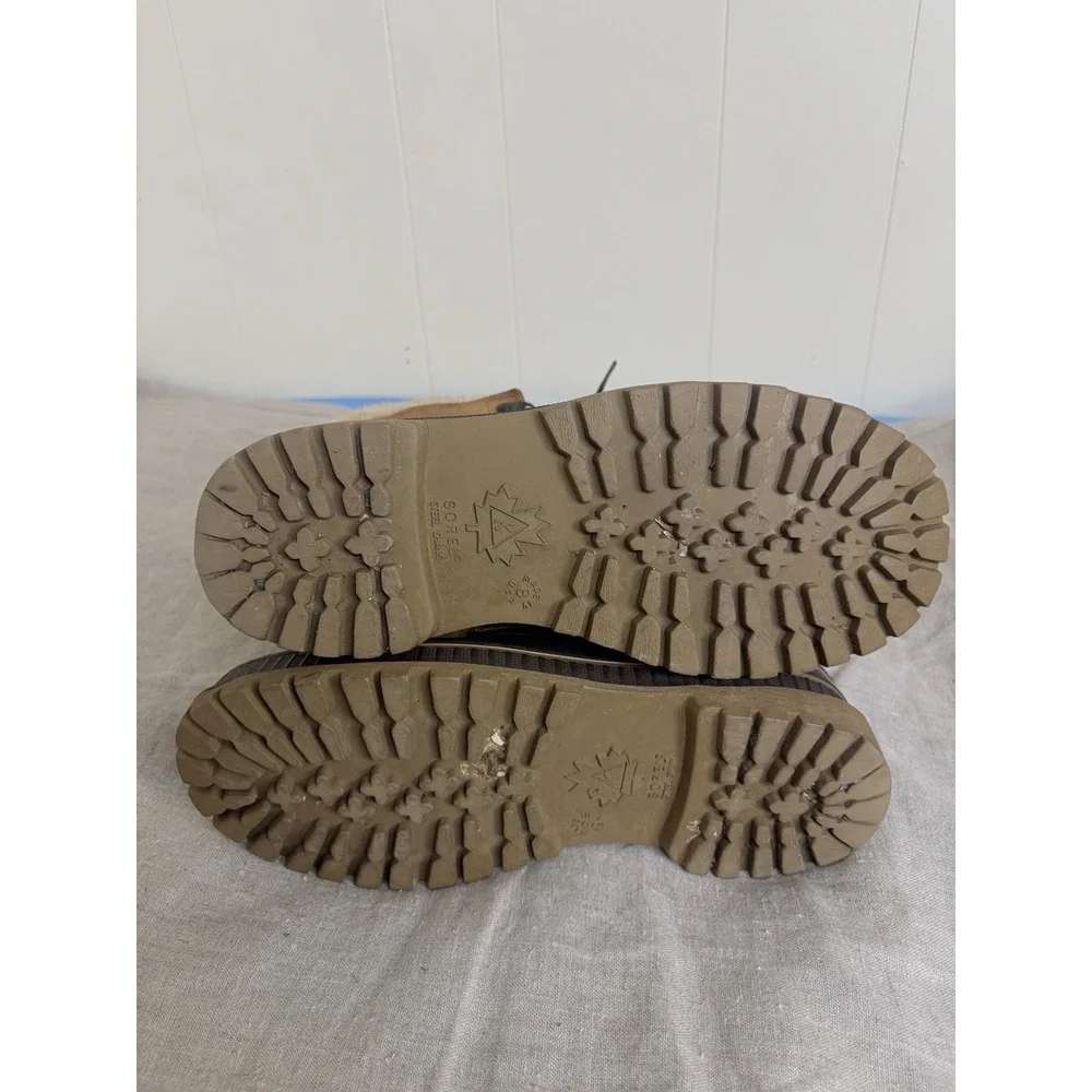 Sorel Kaufman Canada Winter Boots Brown Suede Rubber Duck Boots Mens 8